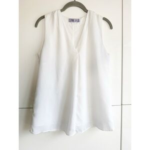 Premise White Sleeveless Blouse Size Small Office Career Workwear Internship